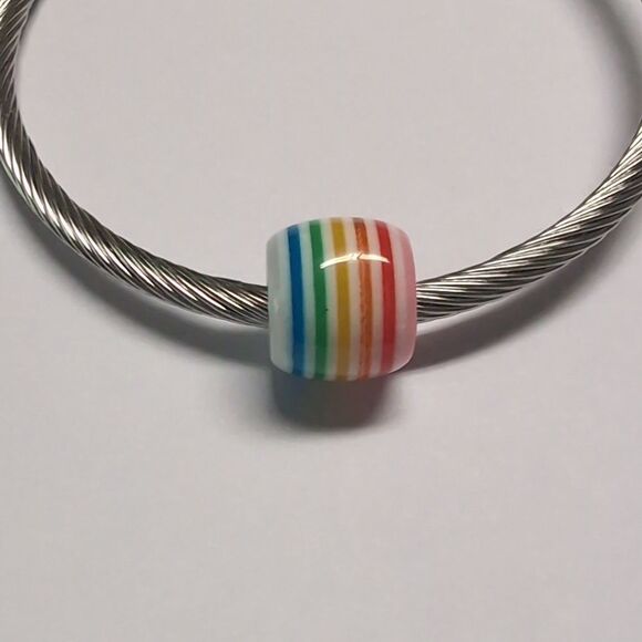 Rainbow Charm for Pandora Style Bracelet - Picture 3 of 4